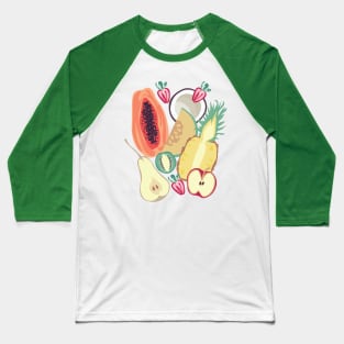 Tropical Fruits Baseball T-Shirt